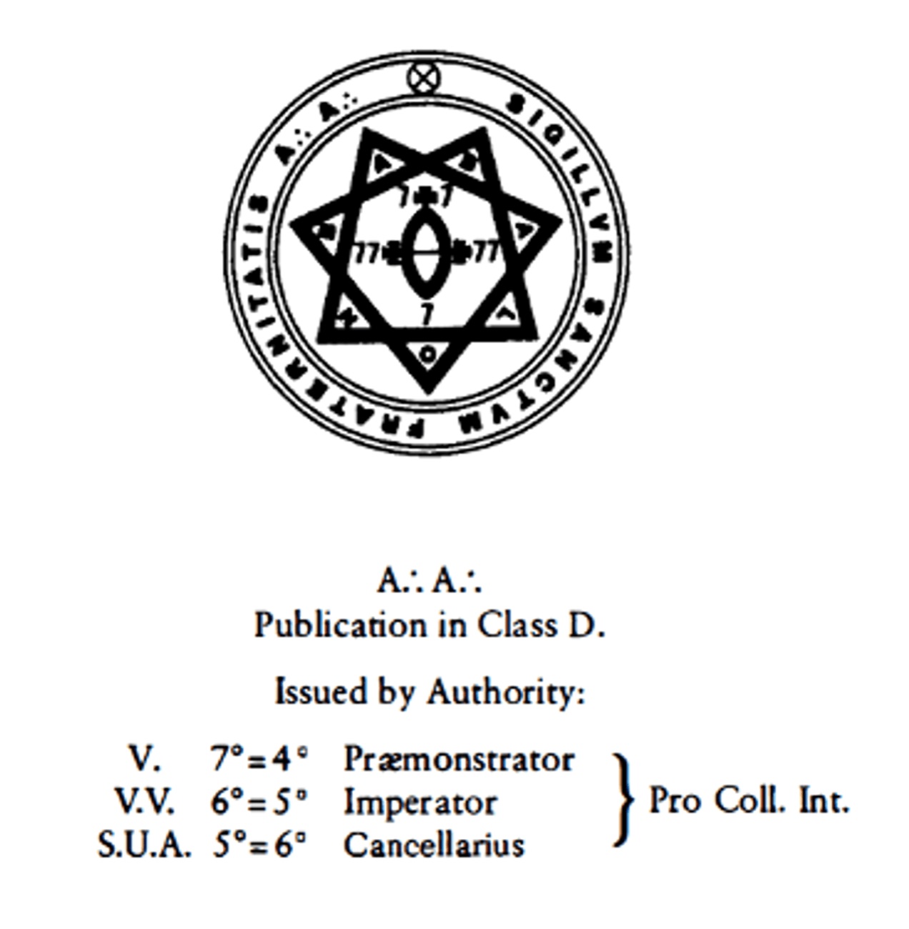 The imprimatur of 1996